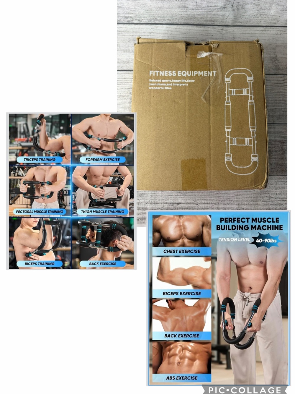 Twister Arm Trainer, 40-100lb Adjustable Chest Workout Equipment